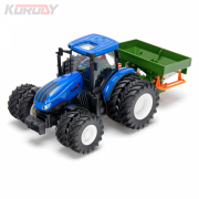 Korody Traktor med dubbla hjul och gdselspridare RC RTR 1:24