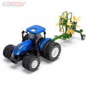 Korody Traktor med dubbla hjul och rotorhvndare RC RTR 1:24