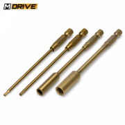 M-DRIVE Power Tool Bits Set Insex 2+2.5 & Mutter 5.5+7mm