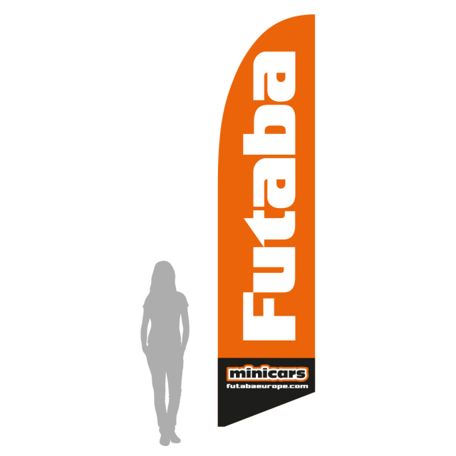 Beachflagga Futaba - L 410cm