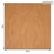 Flygplans Bjrk Plywood 0.5x915x915 mm 3-ply