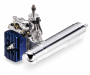 O.S. GT15HZ II 15cc 4-Takts Bensinmotor med Pipa Heli