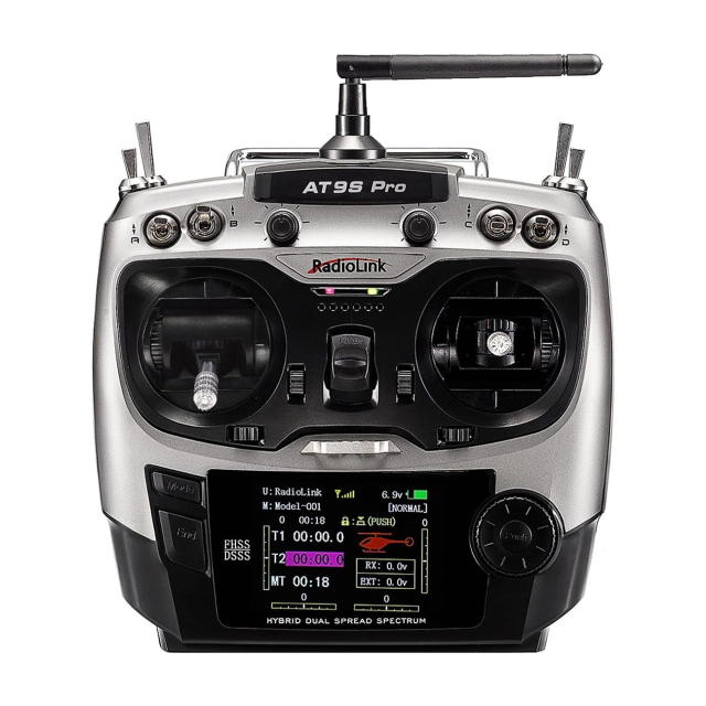 RadioLink AT9S Pro Radio Mode1 med 2st R9DS Mottagare