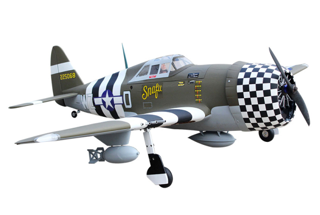 Seagull P-47G Thunderbolt ''Snafu'' 160cm ARF Ellandställ
