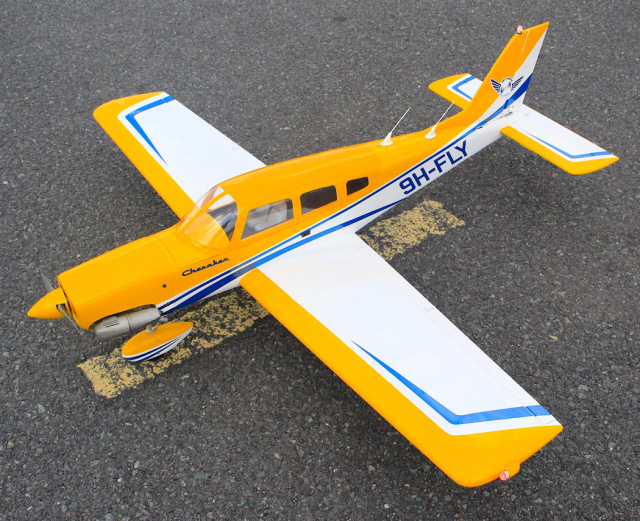 Seagull Piper Cherokee 153cm 10-15cc Gul ARF