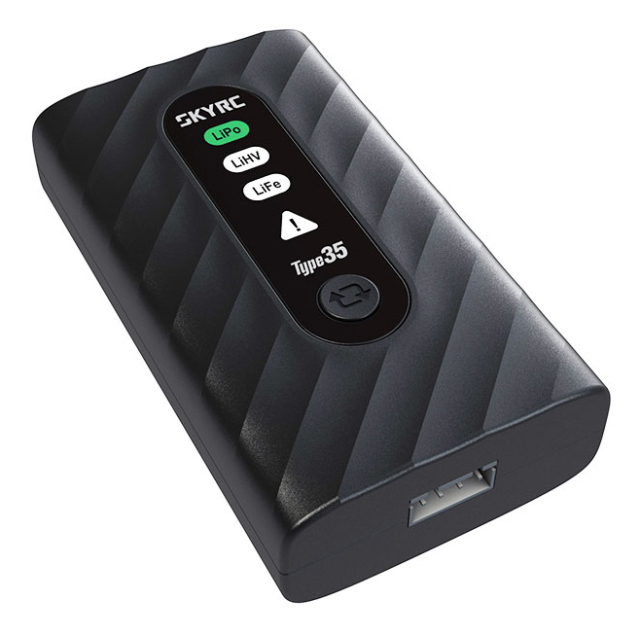 SkyRC Type35 LiPo/LiHV/LiFe 2-4s 35W Laddare för USB-C PD