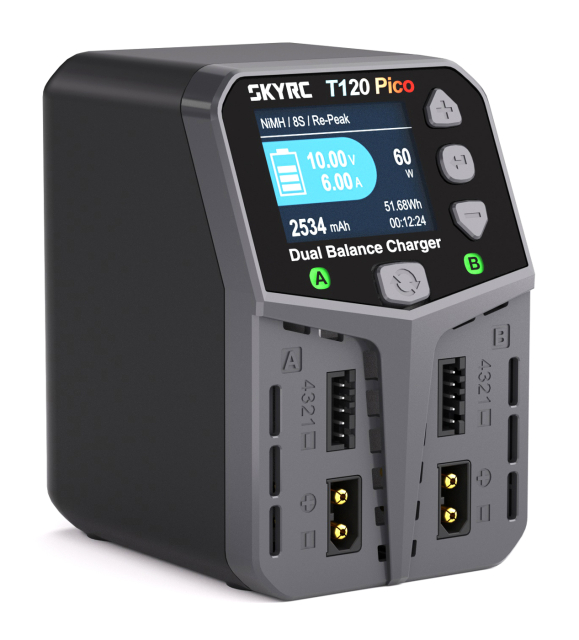 SkyRC T120 Pico Laddare 240VAC 2x60W