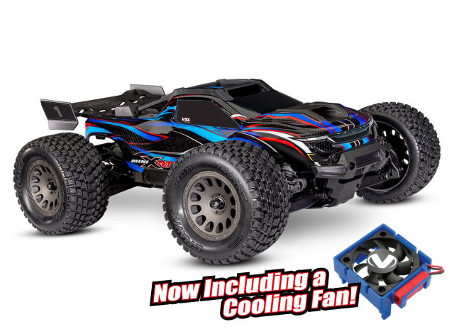 Traxxas Mini XRT RTR TQi VXL-3s Blå - USB-C Laddare / 2s LiPo