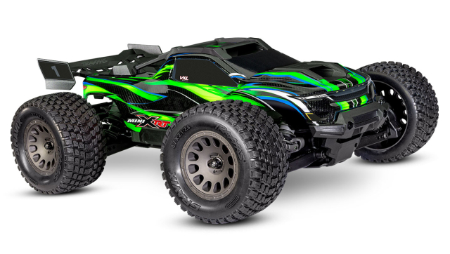 Traxxas Mini XRT RTR TQi VXL-3s Grön - USB-C Laddare / 2s LiPo