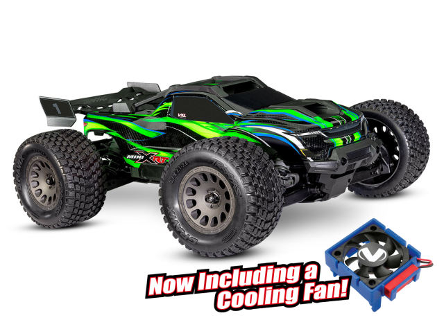 Traxxas Mini XRT RTR TQi VXL-3s Grön - USB-C Laddare / 2s LiPo