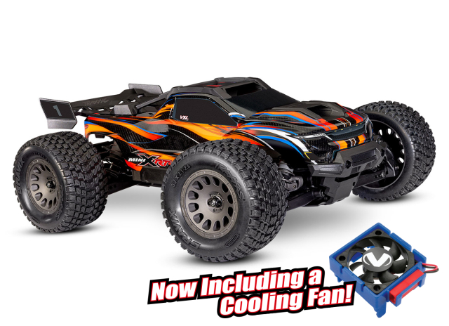 Traxxas Mini XRT RTR TQi VXL-3s Orange - USB-C Laddare / 2s LiPo