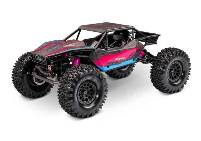 Traxxas TXC-4M 1/18 Extreme Crawler Rosa RTR - 3S LiPo/USB Laddare
