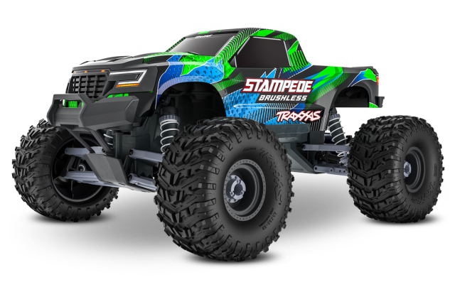 Stampede 2WD 1/10 HD VX3 BL 3S RTR Grön
