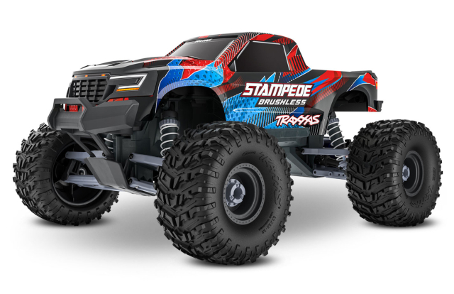 Stampede 2WD 1/10 HD VX3 BL 3S RTR Röd