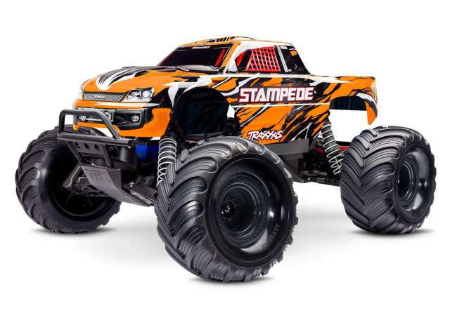 Traxxas Stampede 2WD 1/10 RTR Orange NiMH Batteri & USB-C Laddare