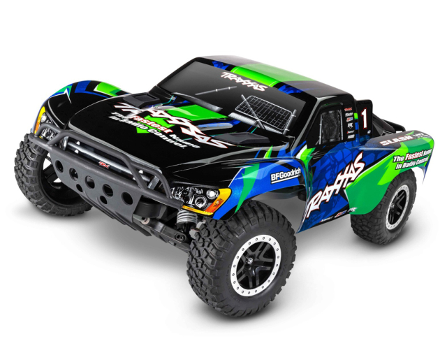 Traxxas Slash VXL 2WD Clipless 1 /10 RTR TQi TSM EHD Grön