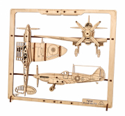 Ugears Fighter Aircraft 2.5D Pussel