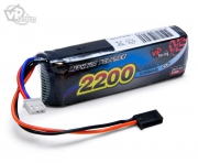Sändar/Mottagar Batteri Li-Po 7,4V 2200mAh