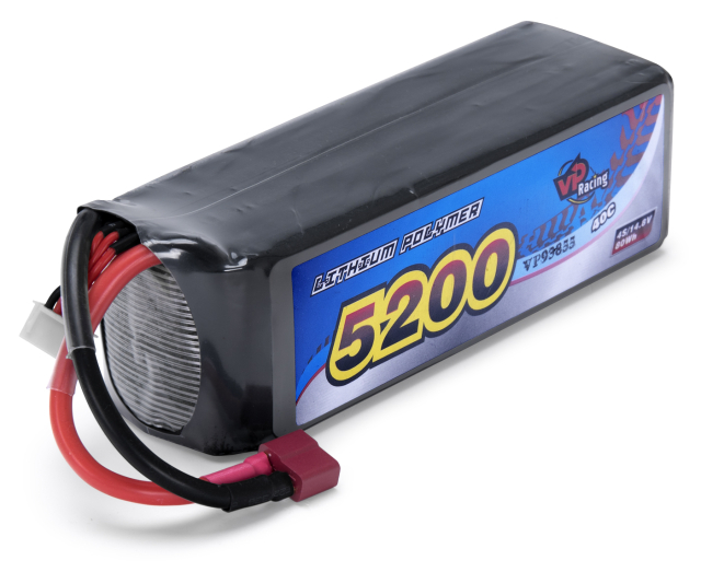 Li-Po Batteri 4S 14,8V 5200mAh 40C T-kontakt