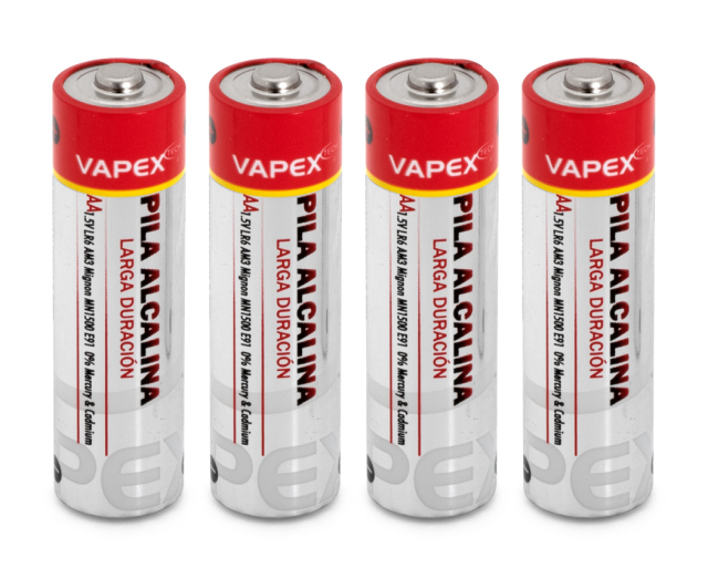 Vapex Alkaline Plus Batterier AA/R6 (4)