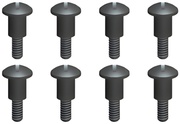 Skruv Halvgängad 2x8mm