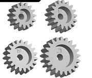 Motordrev Pinion Set