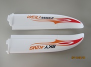 Kropp, Vinge, Stjärtfena & Stabilisator Röd - F959S