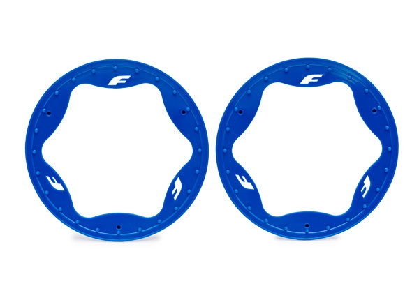 "Traxxas Beadlock Ringar Blå Pro Scale Sand Car Race 4.3"" Bak (2)"