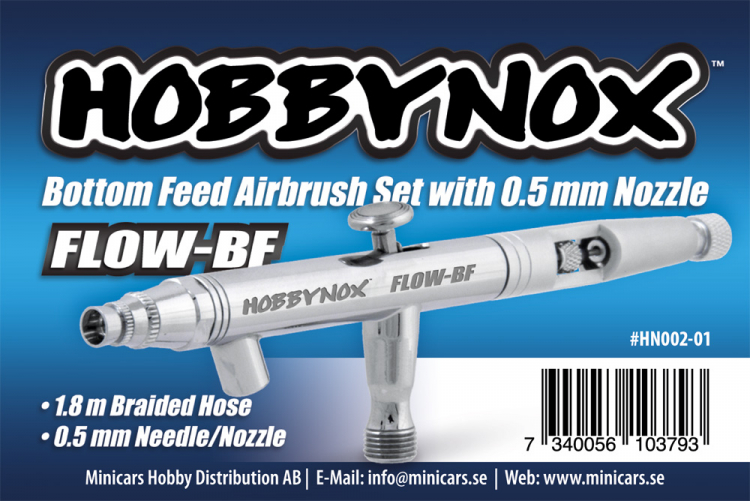 FLOWBF Airbrush Bottom Feed 0.5mm 1.8m Slang HN00201 HOBBYNOX
