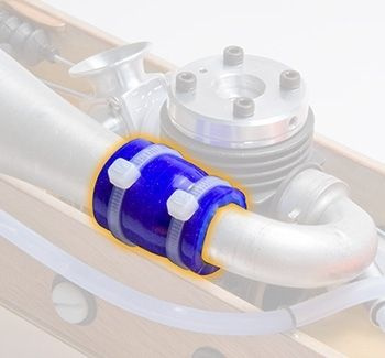 Avgasslang 16x22x100mm Silikon