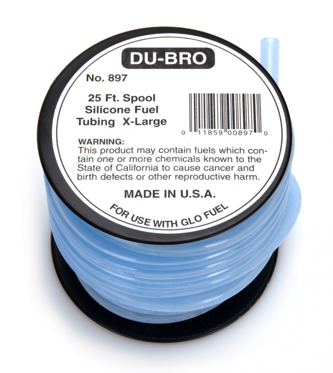 Du-Bro Silikonslang X-Large 7.6 m rulle (4mm id)