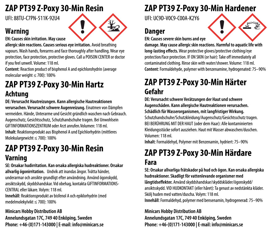 Z-Poxy 30-minuter 236.5ml