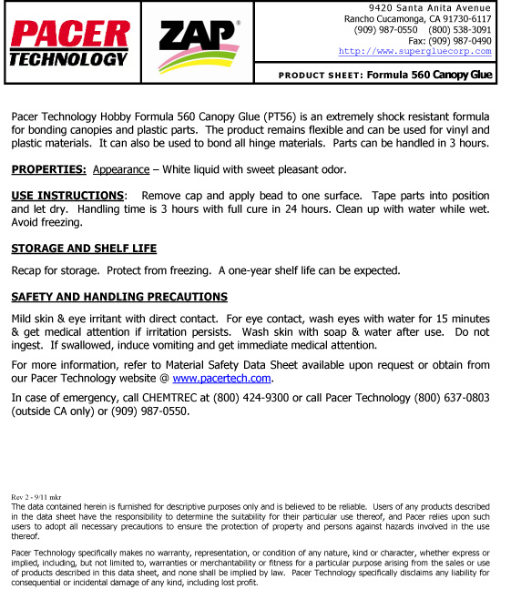 ZAP F-560 Huvlim 2oz/59ml