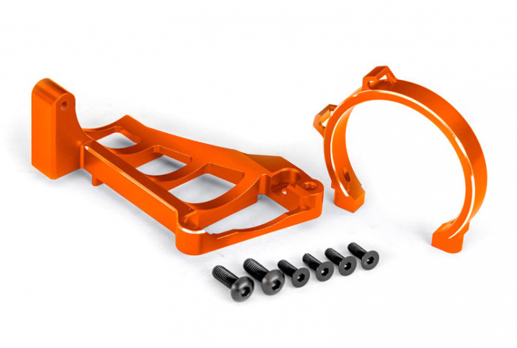 Traxxas Motorfäste Fram & Bak Set Alu Orange Maxx Slash