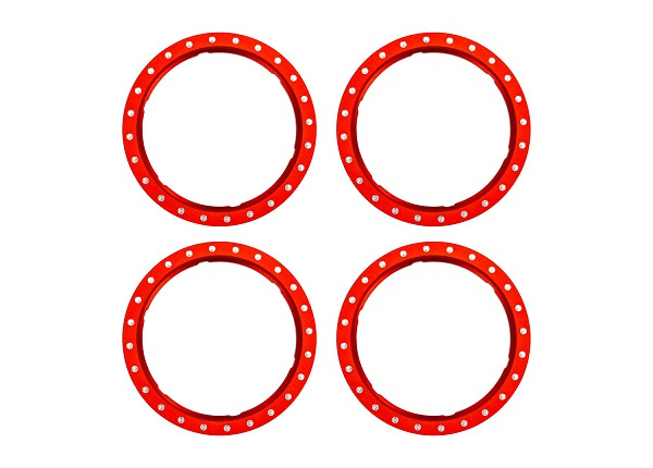 Traxxas Beadlock Rings Alu Röd (Pro Scale Wheel Alu System) (4)