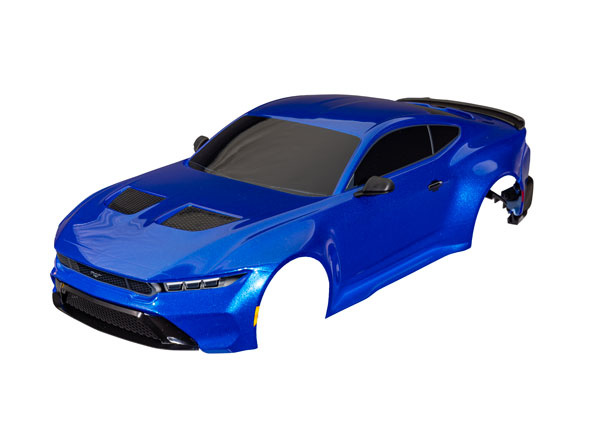 Traxxas Kaross Ford Mustang Clipless Komplett Blå