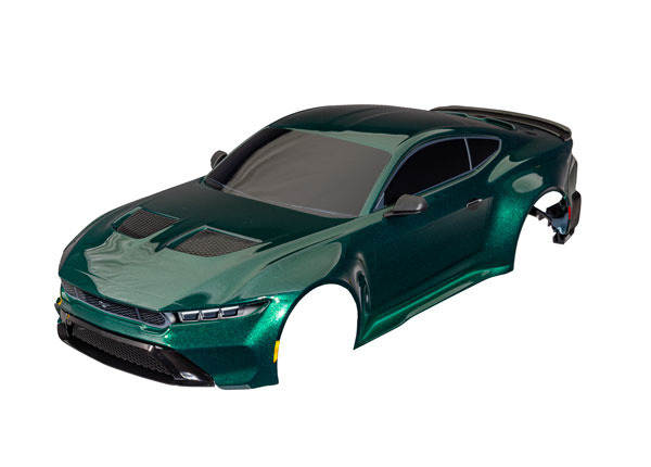 Traxxas Kaross Ford Mustang Clipless Komplett Grön