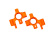 Traxxas Styrspindlar Alu Orange (Par) 4-Tec Drift Traxxas Styrspindlar Alu Orange (Par) 4-Tec Drift