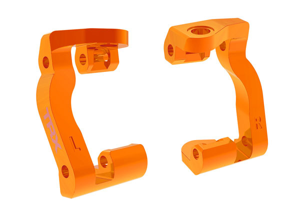 Traxxas Styrspindelhållare (Caster Block) Alu Orange (Par) Mini Maxx