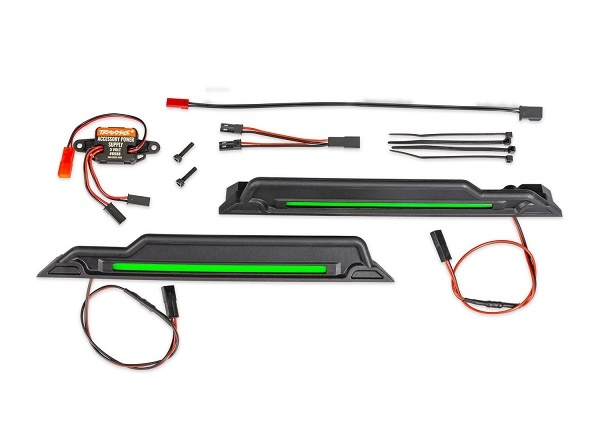 Traxxas LED Ljus Chassie Grön Komplett X-Maxx, XRT, Funco