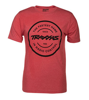 Traxxas T-shirt Röd Rund  2XL