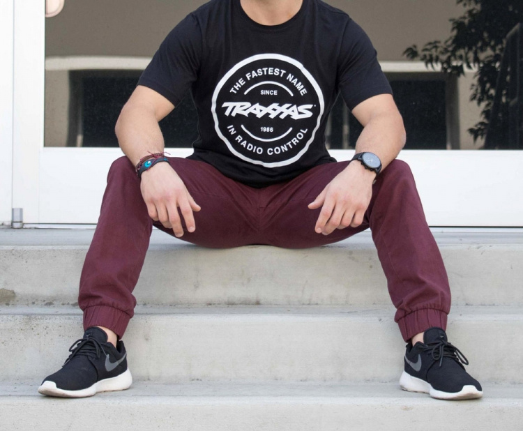 Traxxas T-shirt Svart Rund logga XXL