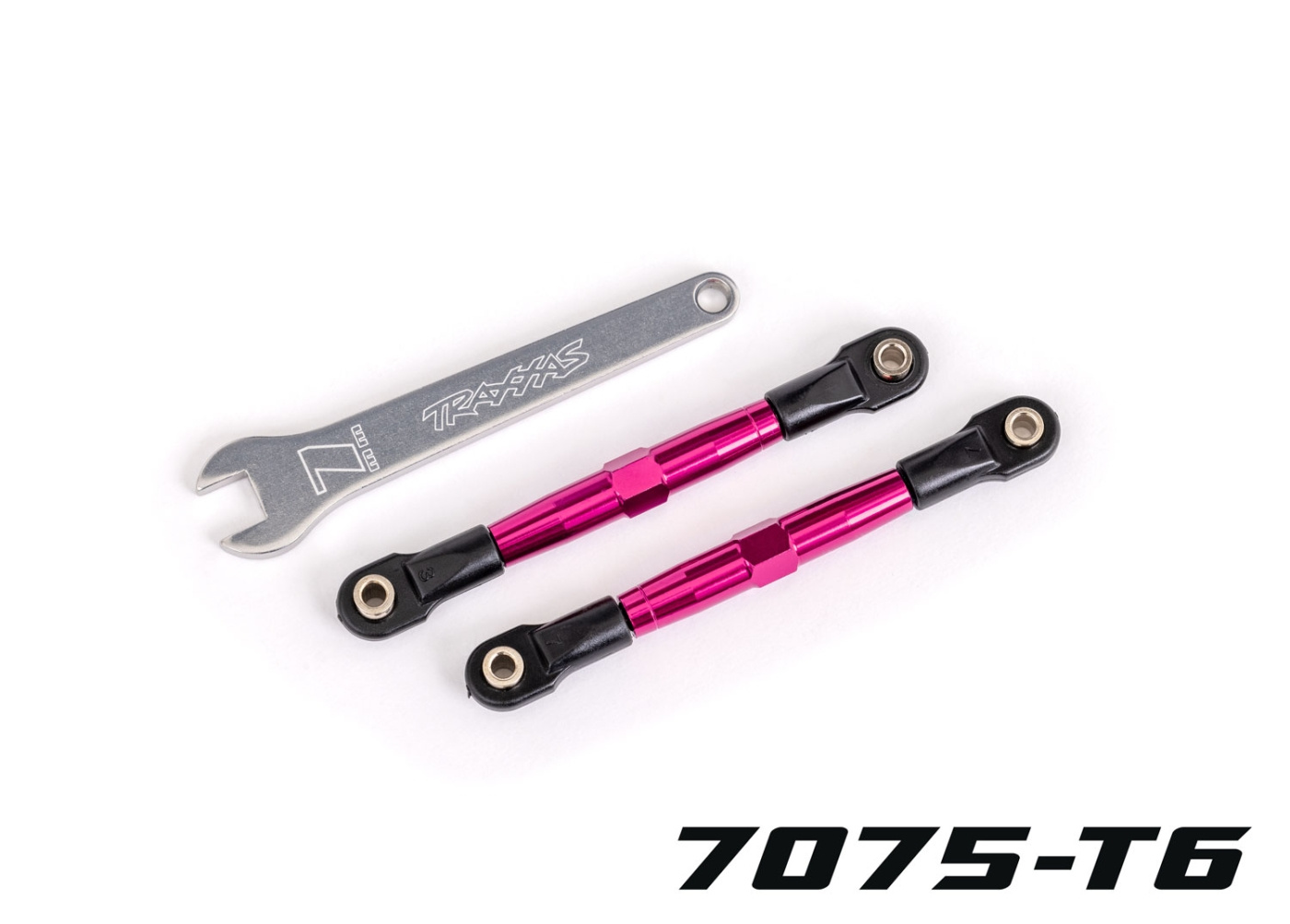 Traxxas Styrstag Alu Rosa 75mm(cc) Komplett (2) Bandit
