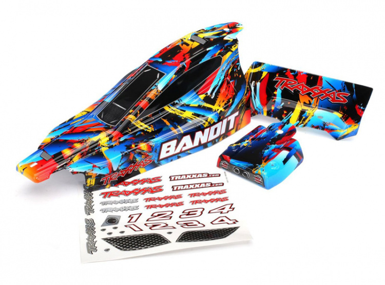 Traxxas Kaross Bandit Rock´n´Roll Målad