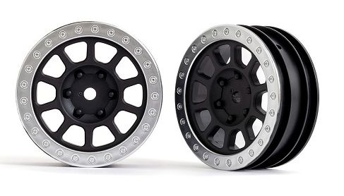 Traxxas Fälg Grå med Kromad Ring 2.2