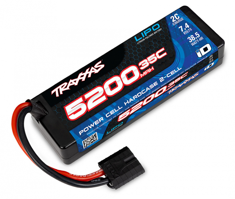 Traxxas Laddare EZ-Peak Plus 4A och 2S 5200mAh Hard Batteri Combo