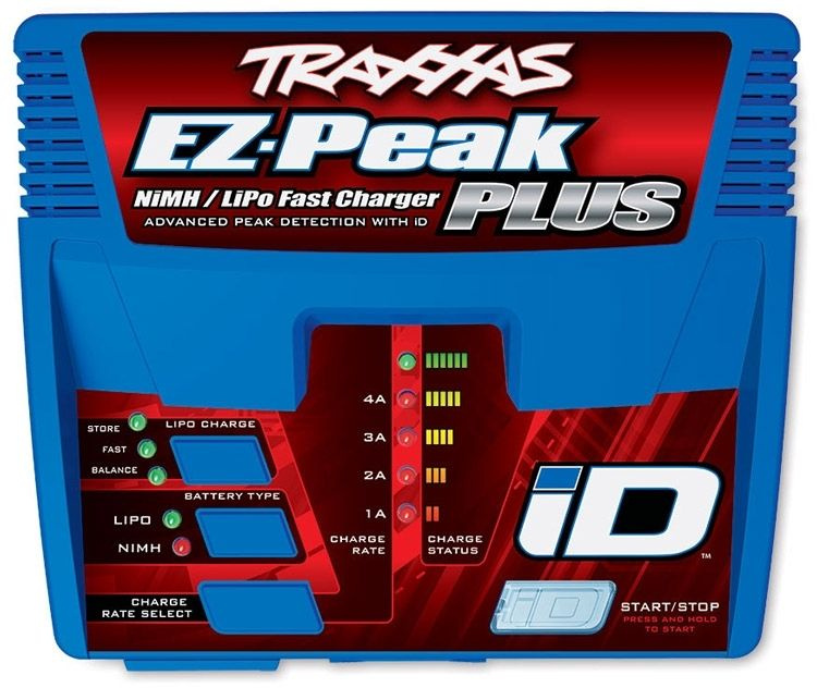 Traxxas EZ-Peak Plus 4A NiMH/LiPo 2-3S Laddare Auto ID