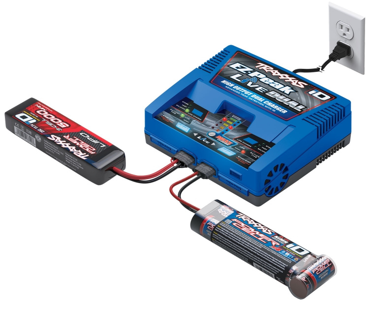 Traxxas EZ-Peak Live Dual 26A NiMH/LiPo 2-4S Laddare med Auto iD