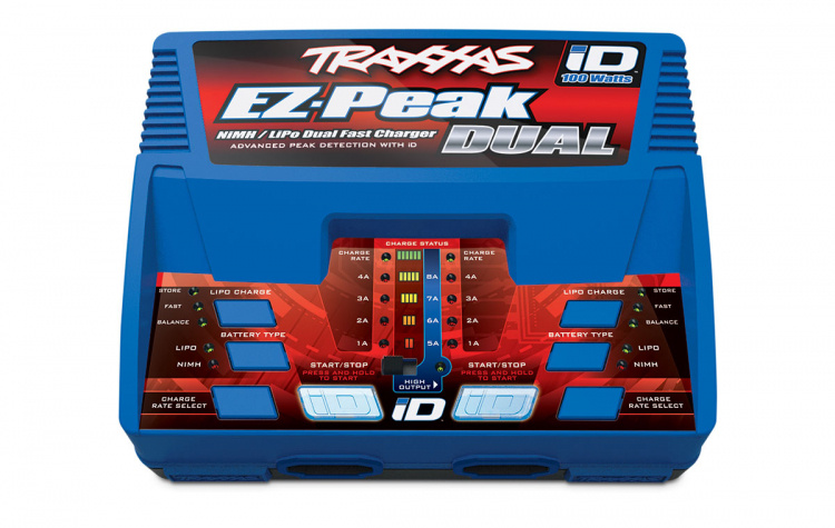 Traxxas Laddare EZ-Peak Dual 8A och 2 x 3S 5000mAh Batteri Combo