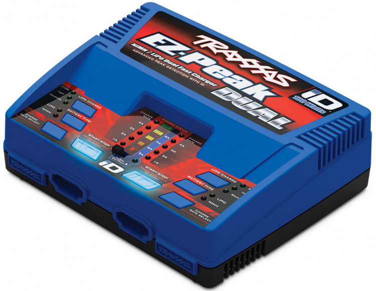 Traxxas Laddare EZ-Peak Dual 8A och 2 x 3S 5000mAh Batteri Combo